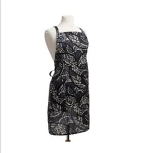 Vera Bradley Full Size Cotton Apron Bib in Paisley Noir NWT
